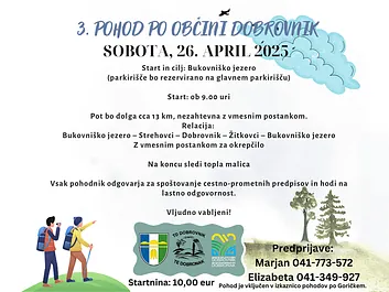 Vabljeni na 3. pohod po Občini Dobrovnik